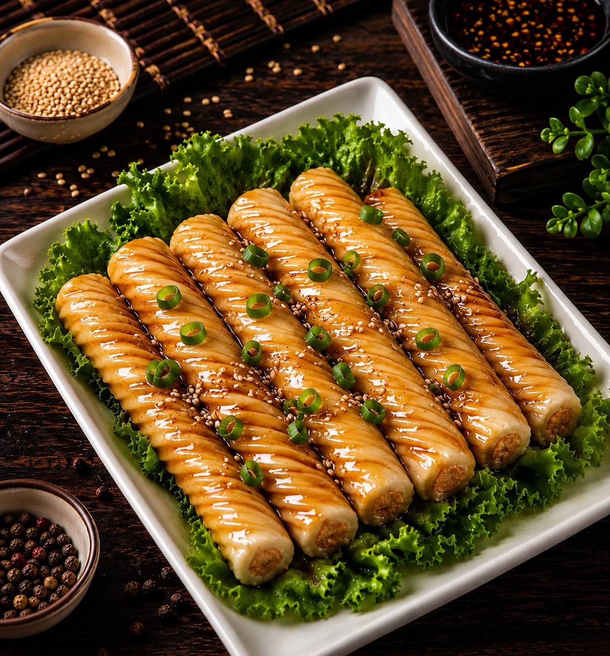 Fish Roll Skewers
